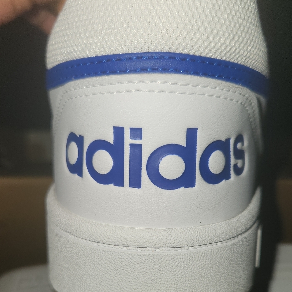 Adidas Hoops 3.0 Men's Shoes - White and Blue - Picture 6 of 6